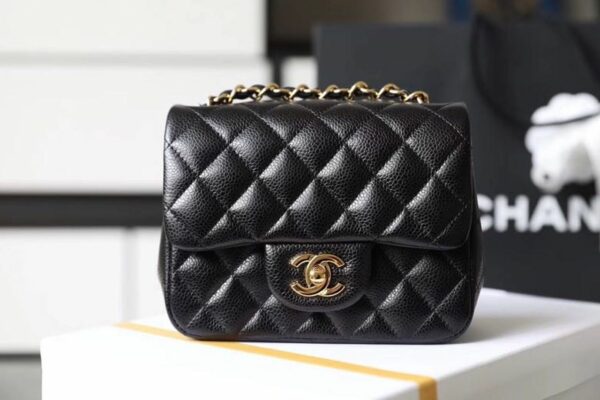 Chanel Classic Mini Flap Bag Metal Toned Hardware For Women 67in17cm  A35200  JutinBie Luxury Store