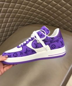 Louis Vuitton x Nike Air Force 1 By Virgil Abloh in Purple and White  Sneaker For Men, Men's Shoes - JustinBie Lux
