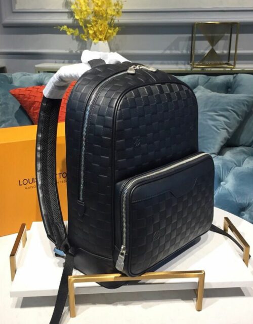 Louis Vuitton, Bags, Louis Vuitton Campus Backpack Damier Infini Leather  Black