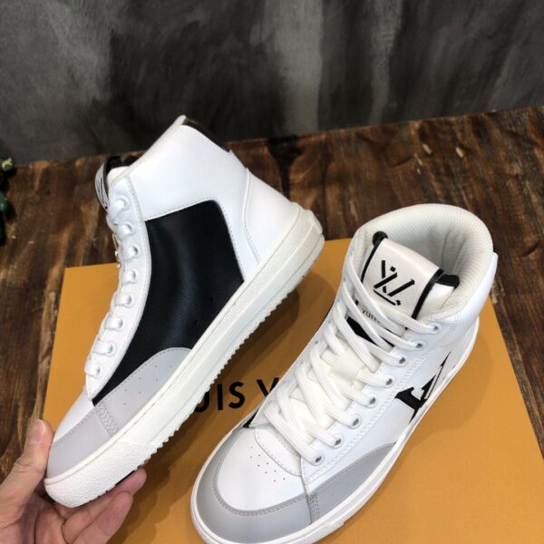Louis Vuitton Charlie Sneaker Boot Mix Of Recycled And Bio Based Materials  White LV 1A9RYU - JustinBie Lux