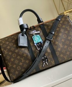 RvceShops Revival  Brown Louis Vuitton Monogram Carryall Travel Bag   Virgil Ablohs debut show for Louis Vuitton Mens