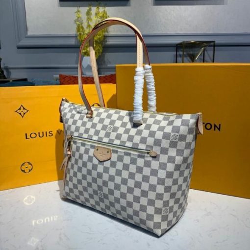 Louis Vuitton Lena MM Damier Azur Canvas For Women, Women's Handbags,  Shoulder Bags 13in/33cm in 2023