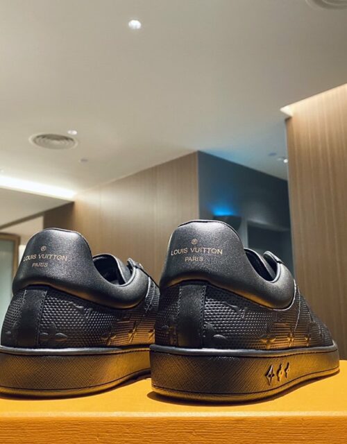 Louis Vuitton Luxembourg Sneaker Black LV 1A8QEB - JustinBie Lux