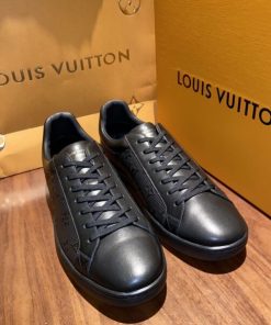 Louis Vuitton Luxembourg Sneaker Black LV 1A8QEB - JustinBie Lux