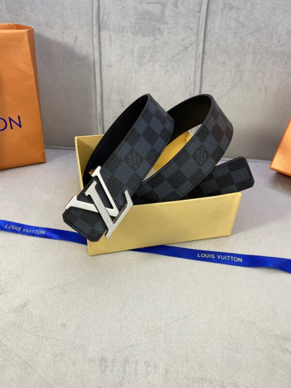 Louis Vuitton LV Diamond Reversible Belt Damier Graphite, LV Women