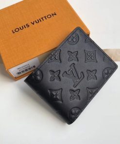 Louis Vuitton Double Card Holder Monogram Stripes Brown Canvas For Men,  Men's Wallet 4.3in/11cm LV M81006