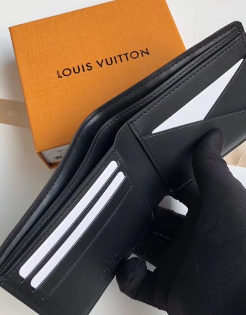 Louis Vuitton M62901 Multiple Black Monogram Shadow Calfskin Wallet