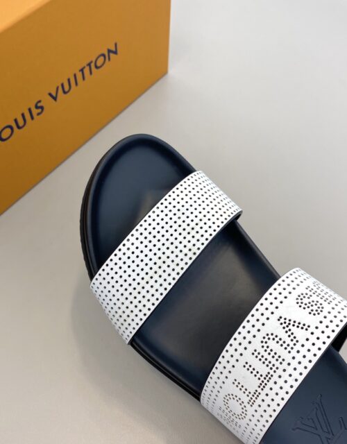 Louis Vuitton Oasis Mules Rubber Taurillon Monogram/Monogram Eclipse Black  For Men LV - JutinBie Lux