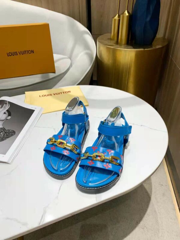 Paseo Flat Comfort Sandals - Luxury Blue