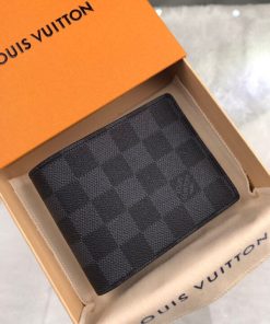 Louis Vuitton Men's Slender Wallet Damier Graphite Canvas 