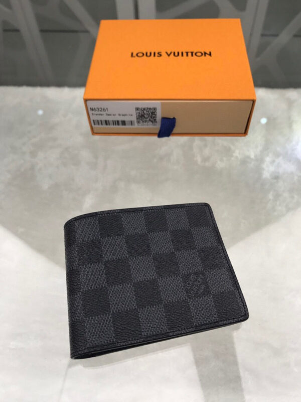 Louis Vuitton Slender Wallet Damier Graphite Canvas For Men, Men's Wallet  4.3in/11cm LV N63261 - JustinBie Lux