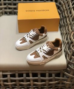 Louis Vuitton Trainer Sneaker Rubber Grain White Virgil Abloh For Men LV  1A8WAX in 2023