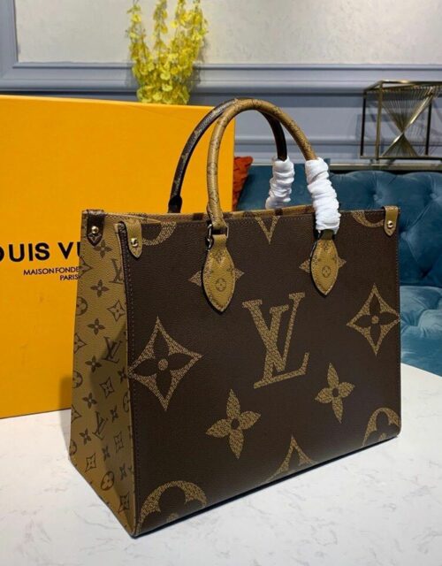 Louis Vuitton OnTheGo Bag 34cm Monogram Giant/Monogram Reverse Canvas ...