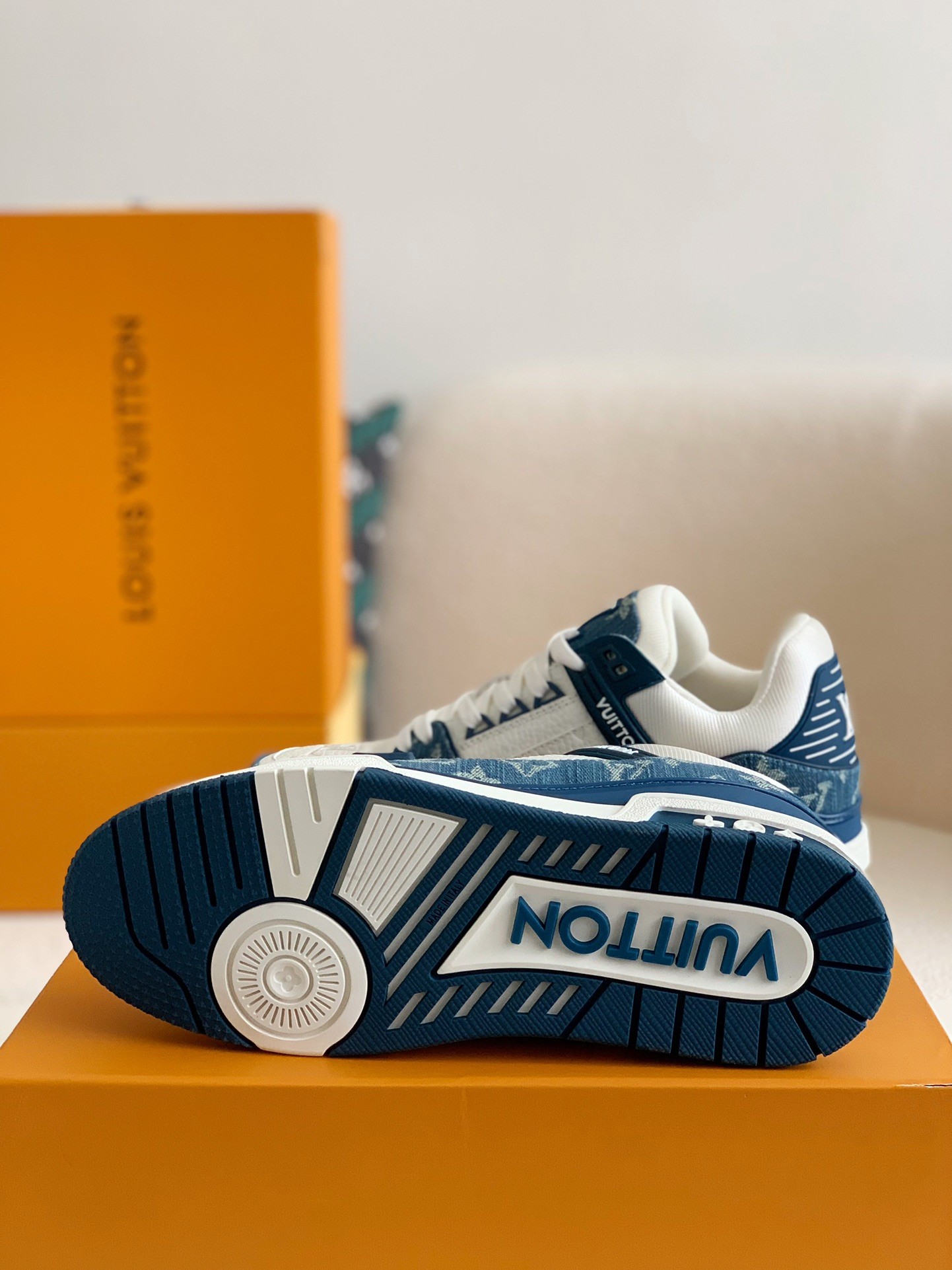 Louis Vuitton Trainer Low 'Monogram Denim' Blue — Kick Game