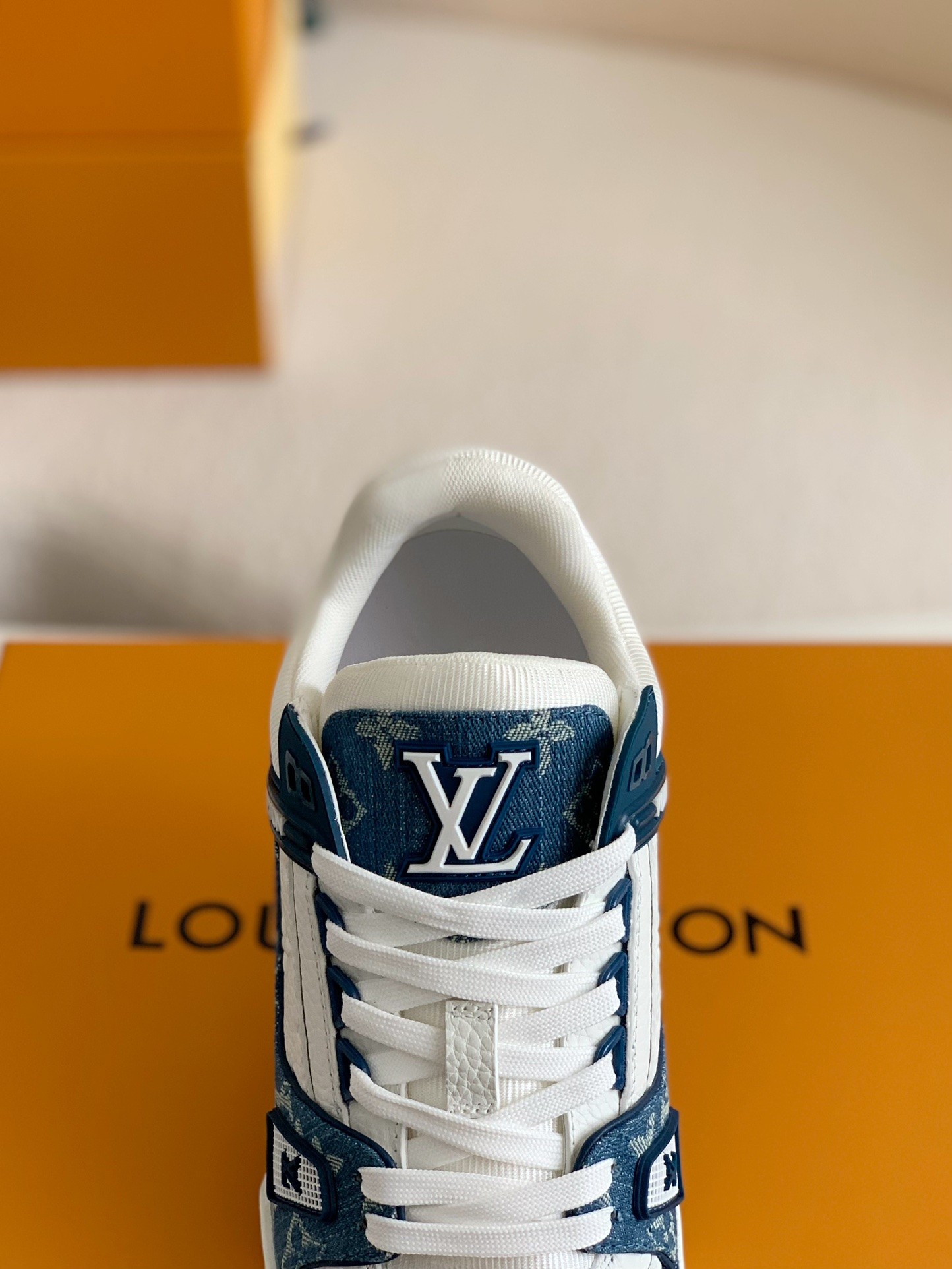 Louis Vuitton Trainer Blue Monogram Denim‼️